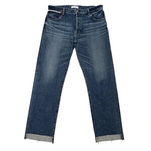 MOUSSY VINTAGE Harris Straight Step Hem Jeans Button Fly Waist 30 Made In Japan